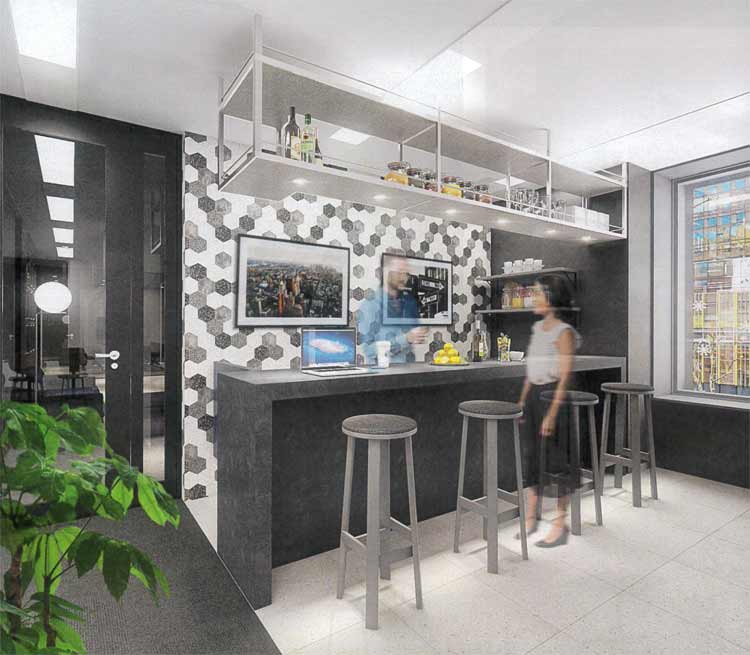 新社屋カフェバー